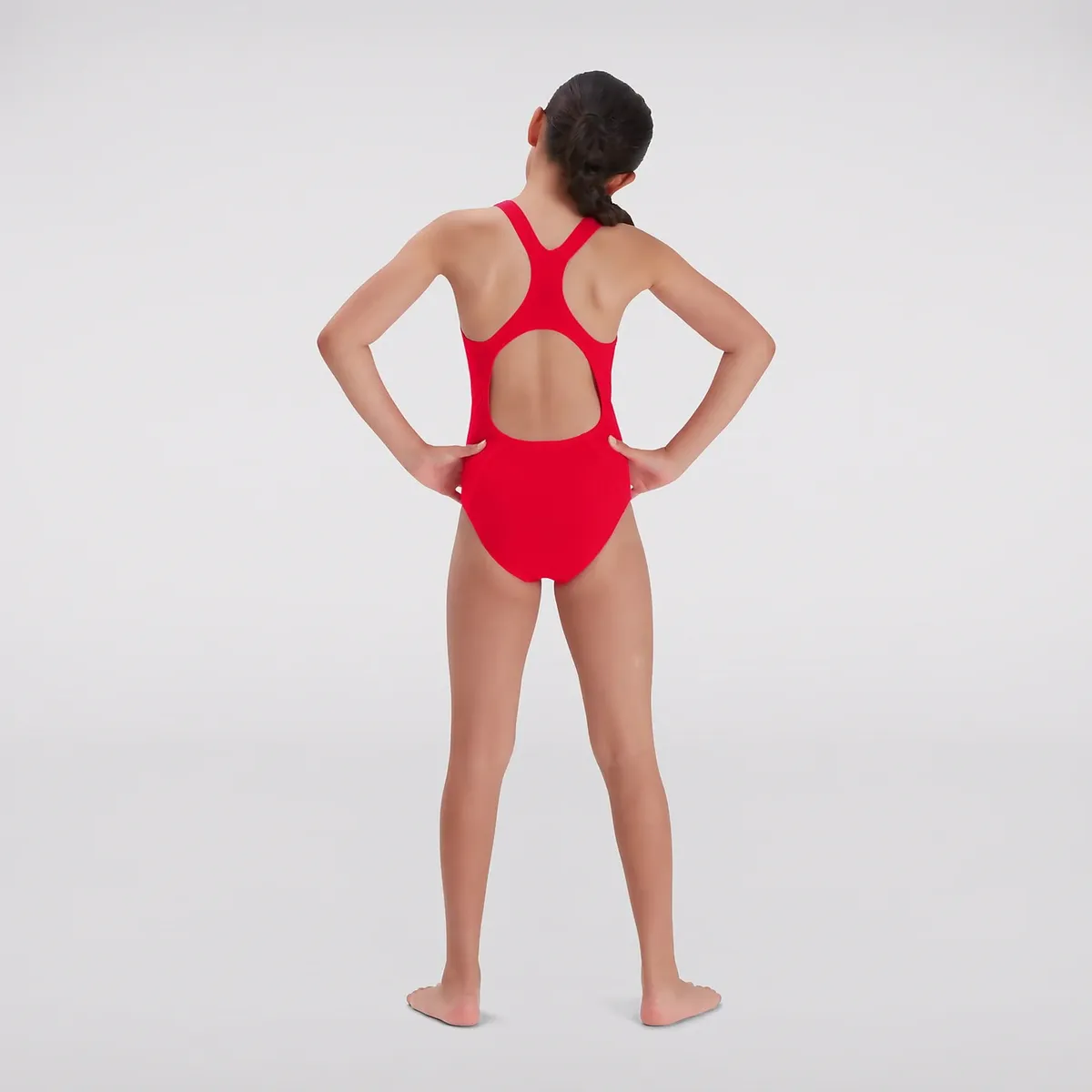 Speedo - Traje Baño Natación Niña Speedo Endurance+ Medalist Rojo