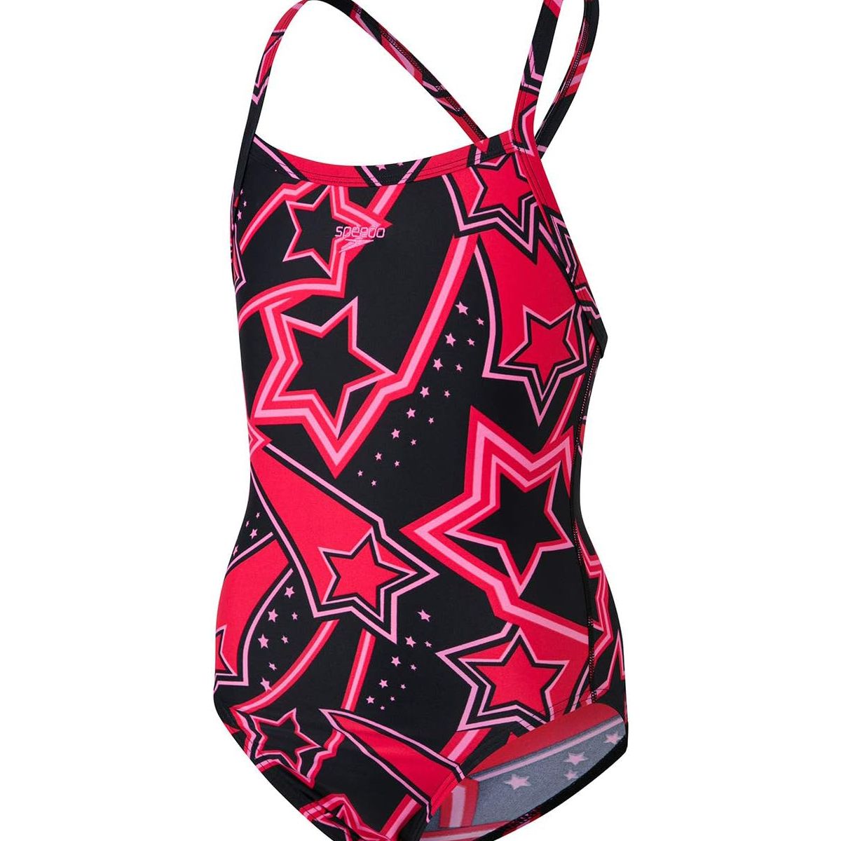 SPEEDO - Traje Baño Natación Niña Speedo Allover X Back 1 Pieza Negro