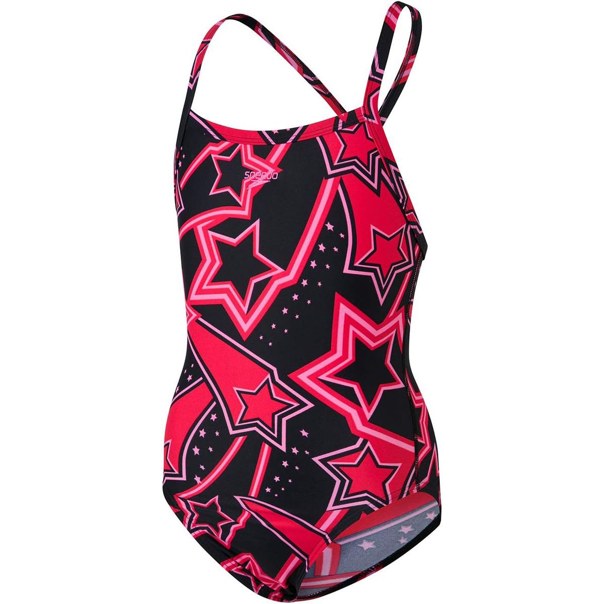 SPEEDO - Traje Baño Natación Niña Speedo Allover X Back 1 Pieza Negro