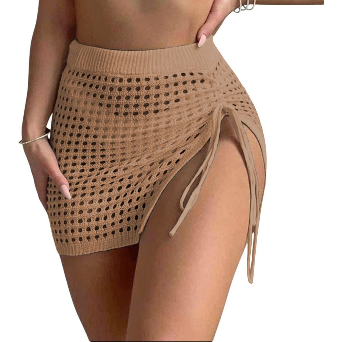 GENERICO - Salida Encanto Clasico Mujer Tejido Jilo Alpino G359-12 Color Camel