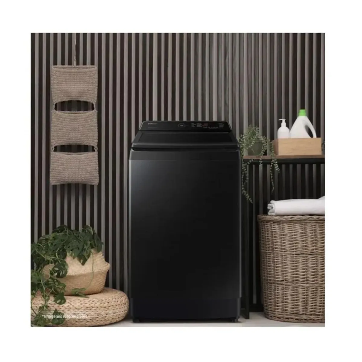 SAMSUNG - Lavadora SAMSUNG EcoBubble 13KG Negra WA13CG5441BVPE