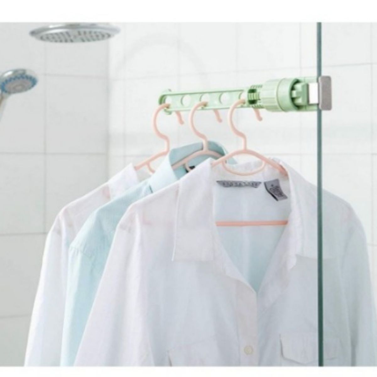 GENERICO - Colgador de Ventana Multiusos Organizador Tendedero verde