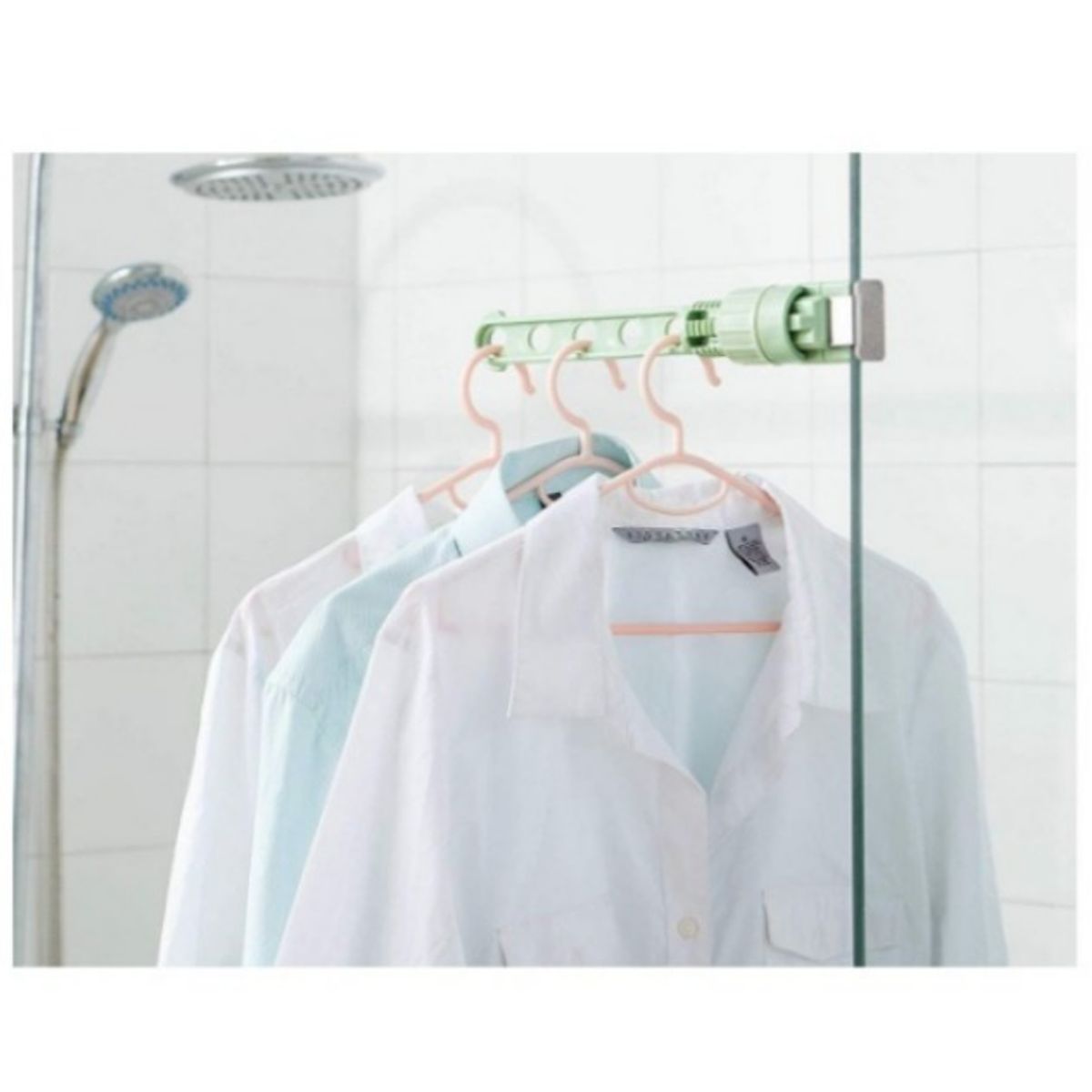 GENERICO - Colgador de Ventana Multiusos Organizador Tendedero verde