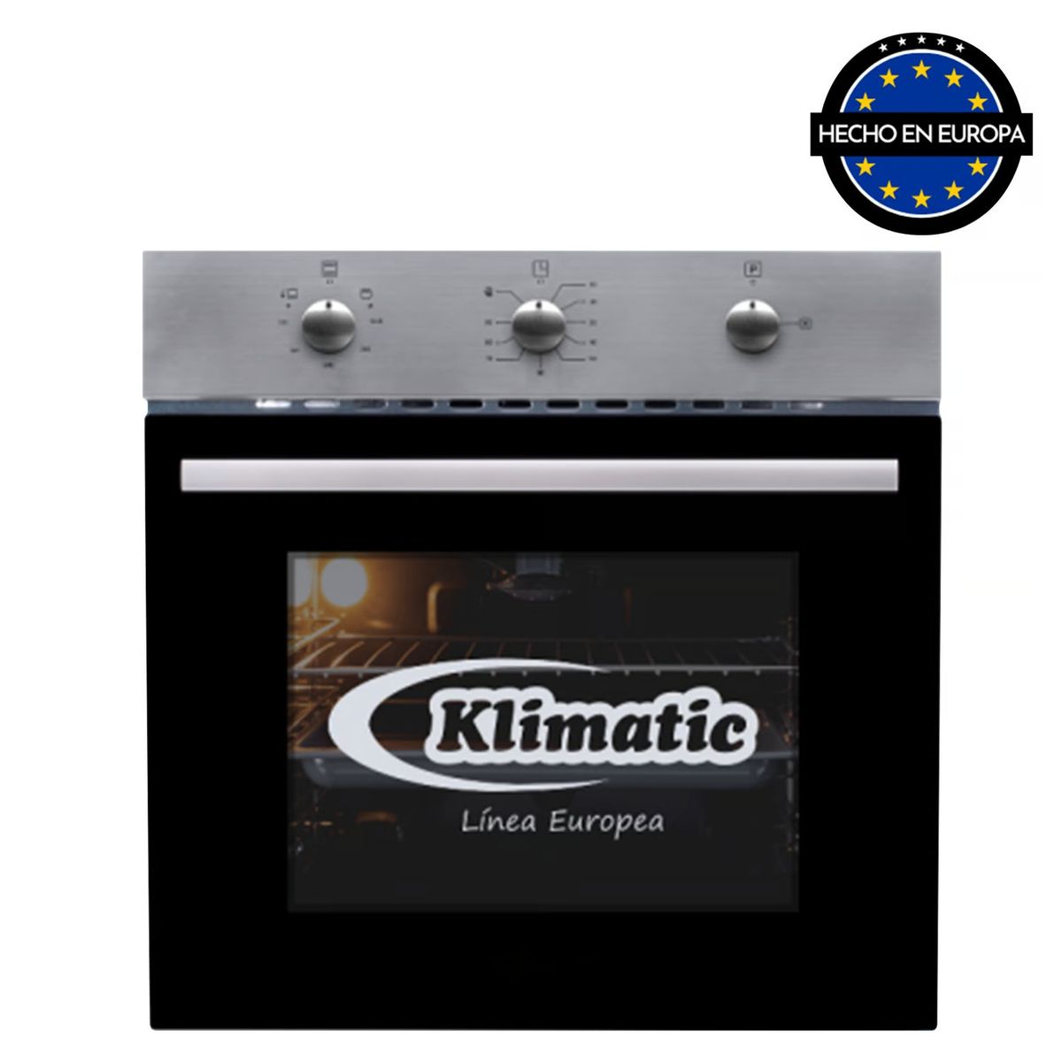 KLIMATIC - Horno Empotrable a Gas Lubeck Negro 60L BC