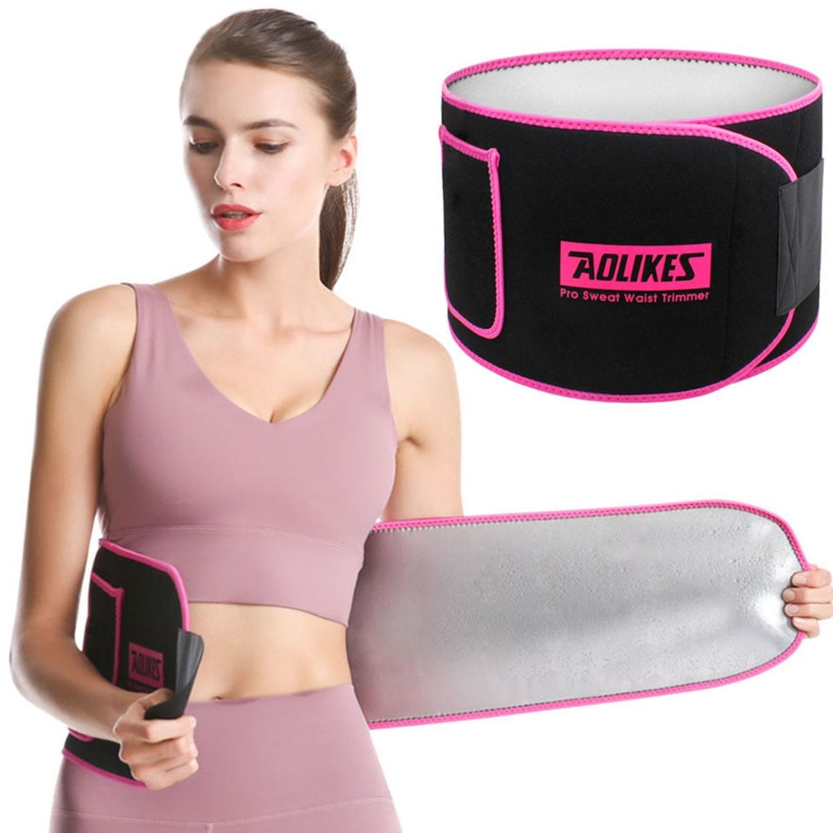 AOLIKES - Faja Térmica AOLIKES A-7970 Talla M Fitness Adelgazar