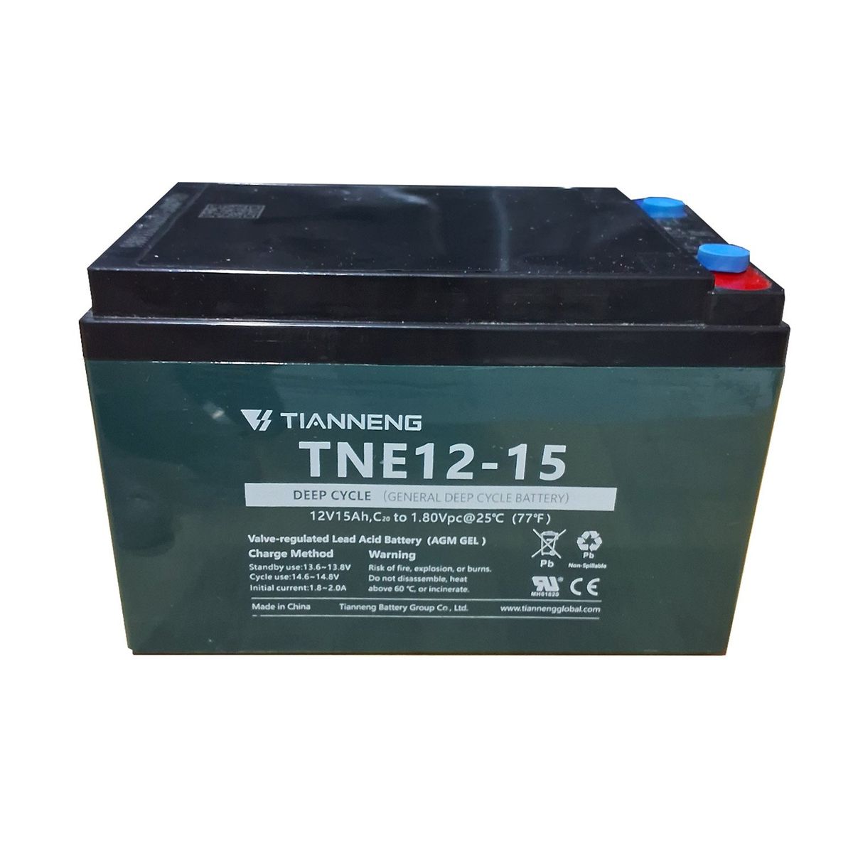 GREENLINE - BATERÍA PLOMO ÁCIDO 12V 15AH TIANNENG