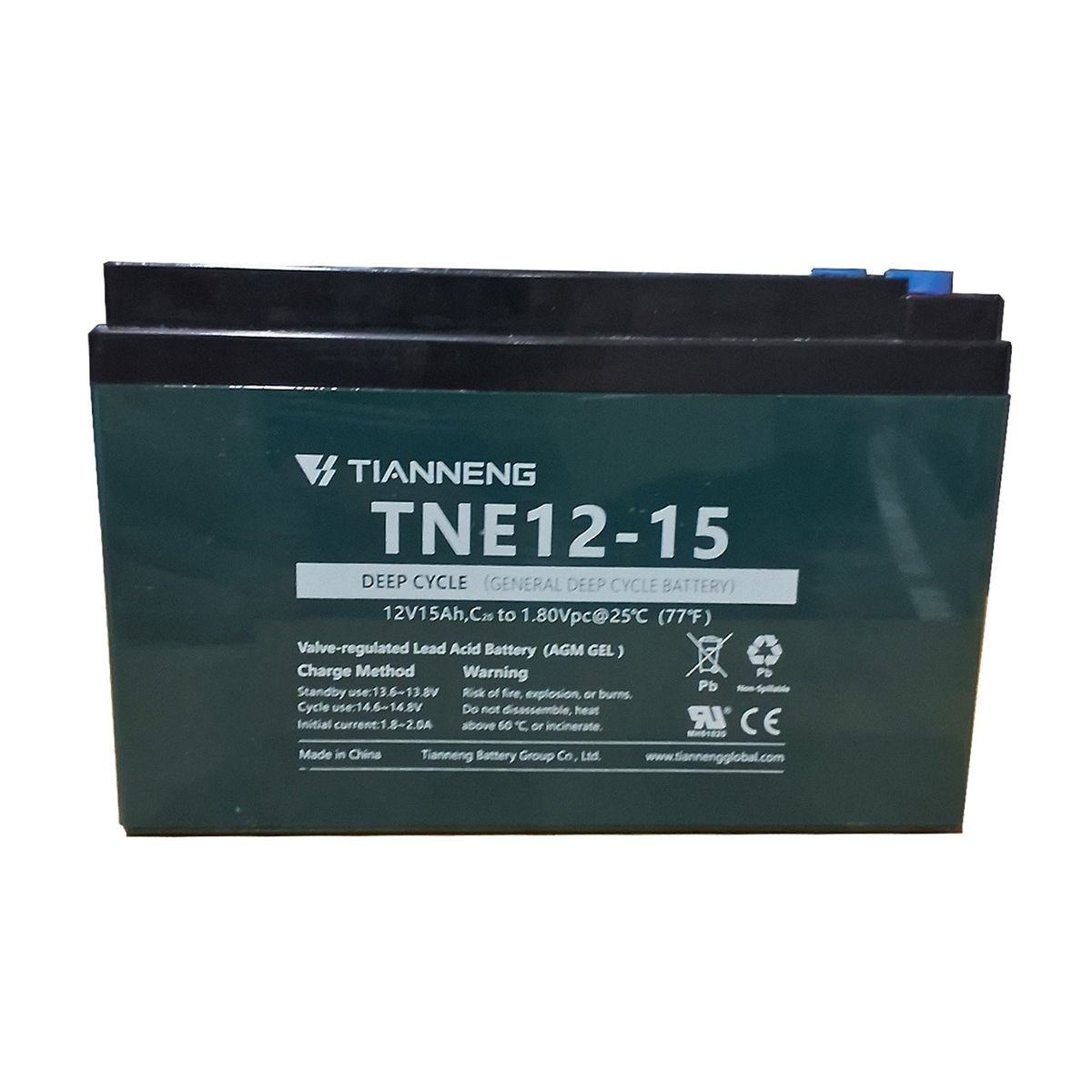 GREENLINE - BATERÍA PLOMO ÁCIDO 12V 15AH TIANNENG