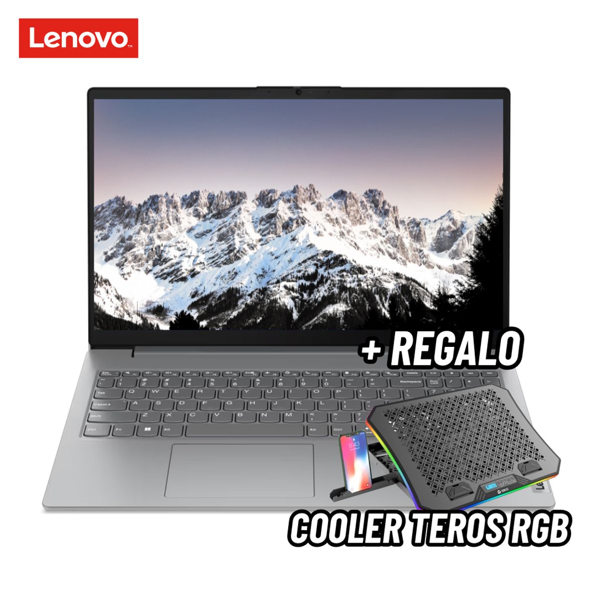 LENOVO - LAPTOP LENOVO V15 G4 AMN 15.6 FHD AMD RYZEN 5 7520U 8GB RAM 256GB SSD + COOLER TEROS