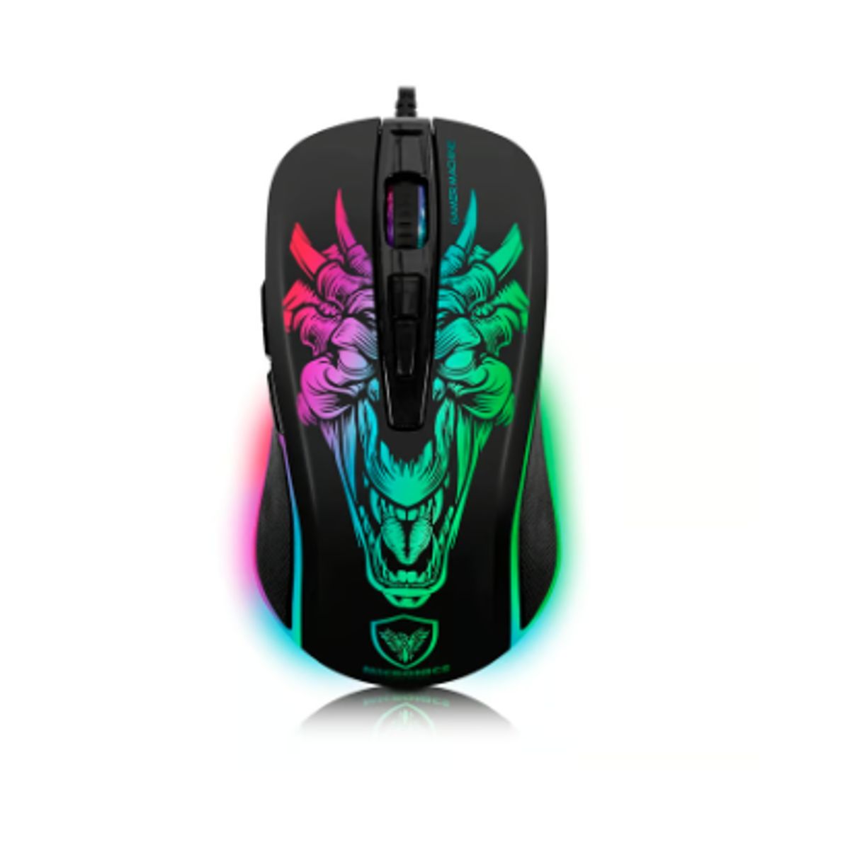MICRONICS - Mouse Gamer LED INFERNO MIC M816 USB RGB RUNNING 7B 7200DPI MICRONICS
