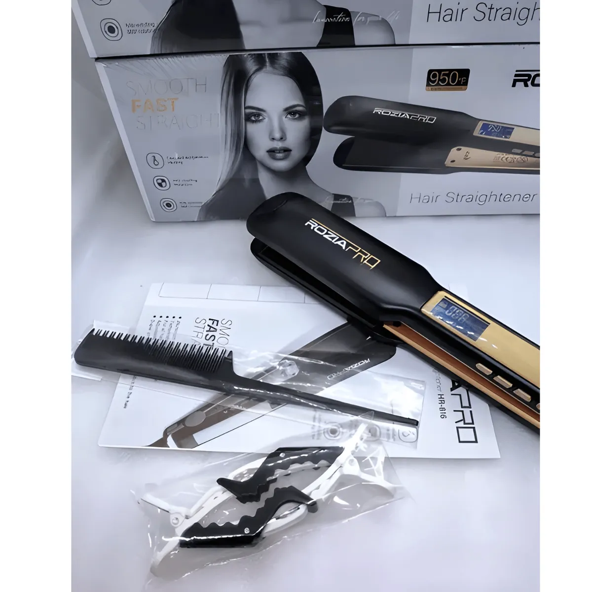 OEM - Plancha Rozia Pro HR 816 – Alisado Fácil y Profesional