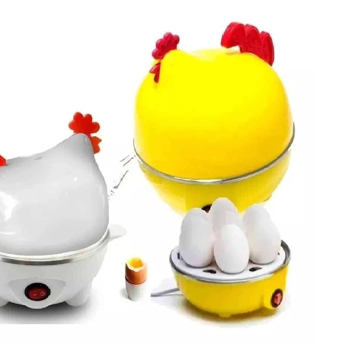 GENERICO - Hervidor de Huevos en Forma de Gallina Blanco