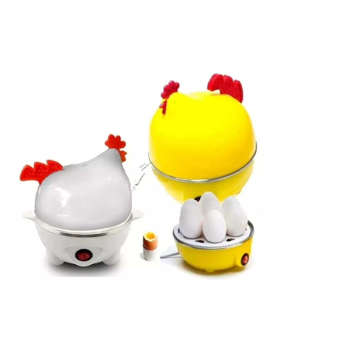 GENERICO - Hervidor de Huevos en Forma de Gallina Blanco