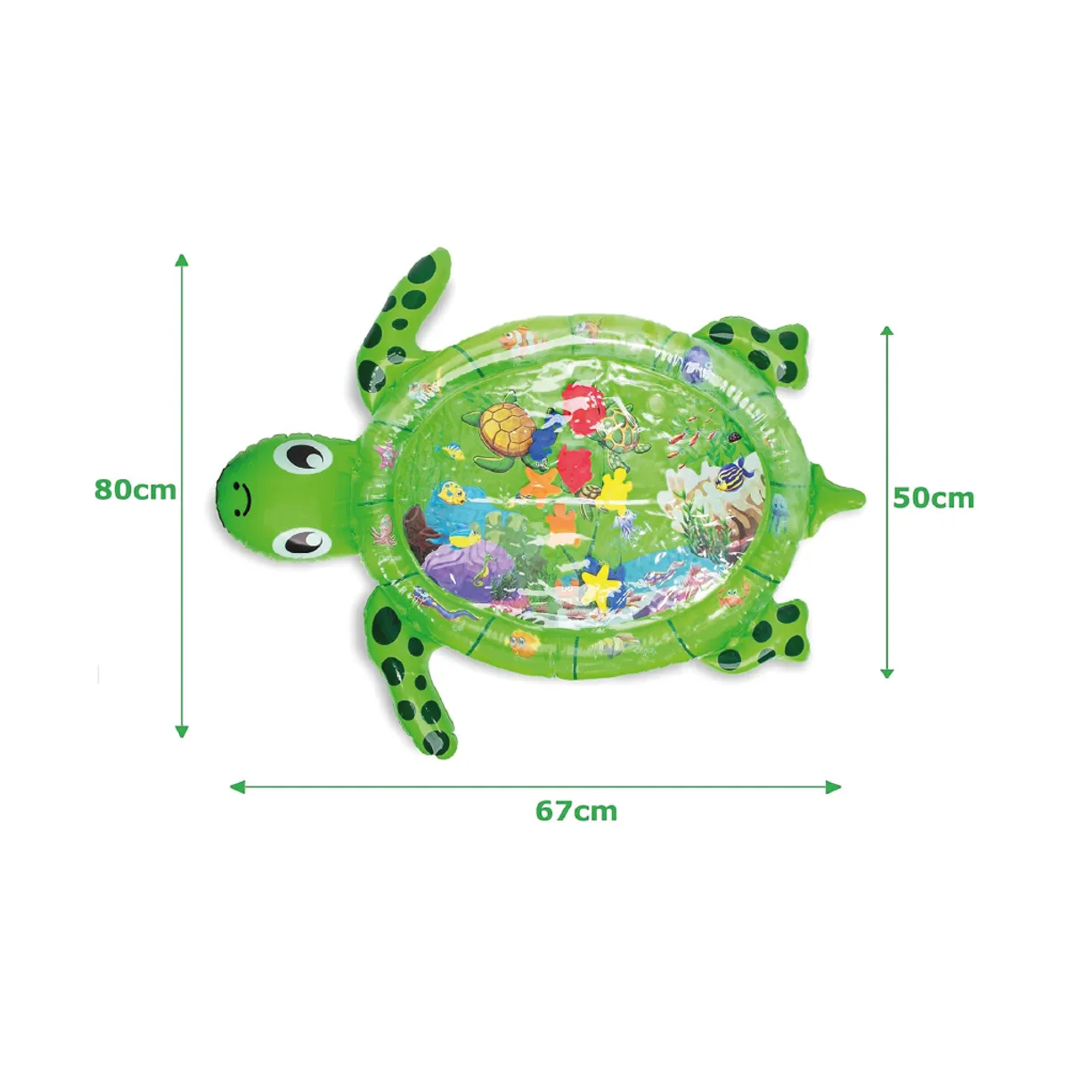 GENERICO - Tapete Sensorial de Agua Tortuguita Inflable para Niños