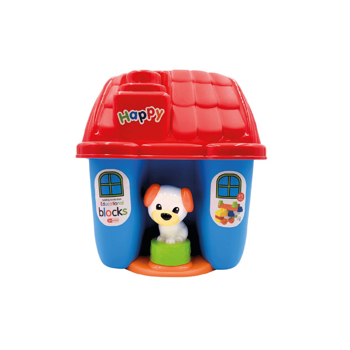 GENERICO - Juguete de Bloques Entretenido de 45 PZS en forma de casa