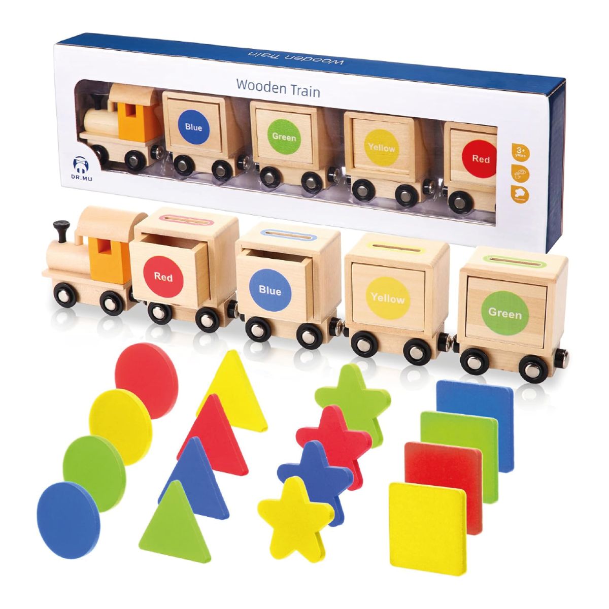 GENERICO - Tren Clasificador de formas Colorido Didáctico para Niños