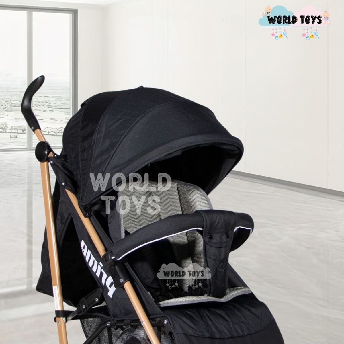 BAMBINO - Coche Bastón Deportivo «PRIME PLUS» Edición Limitada Black