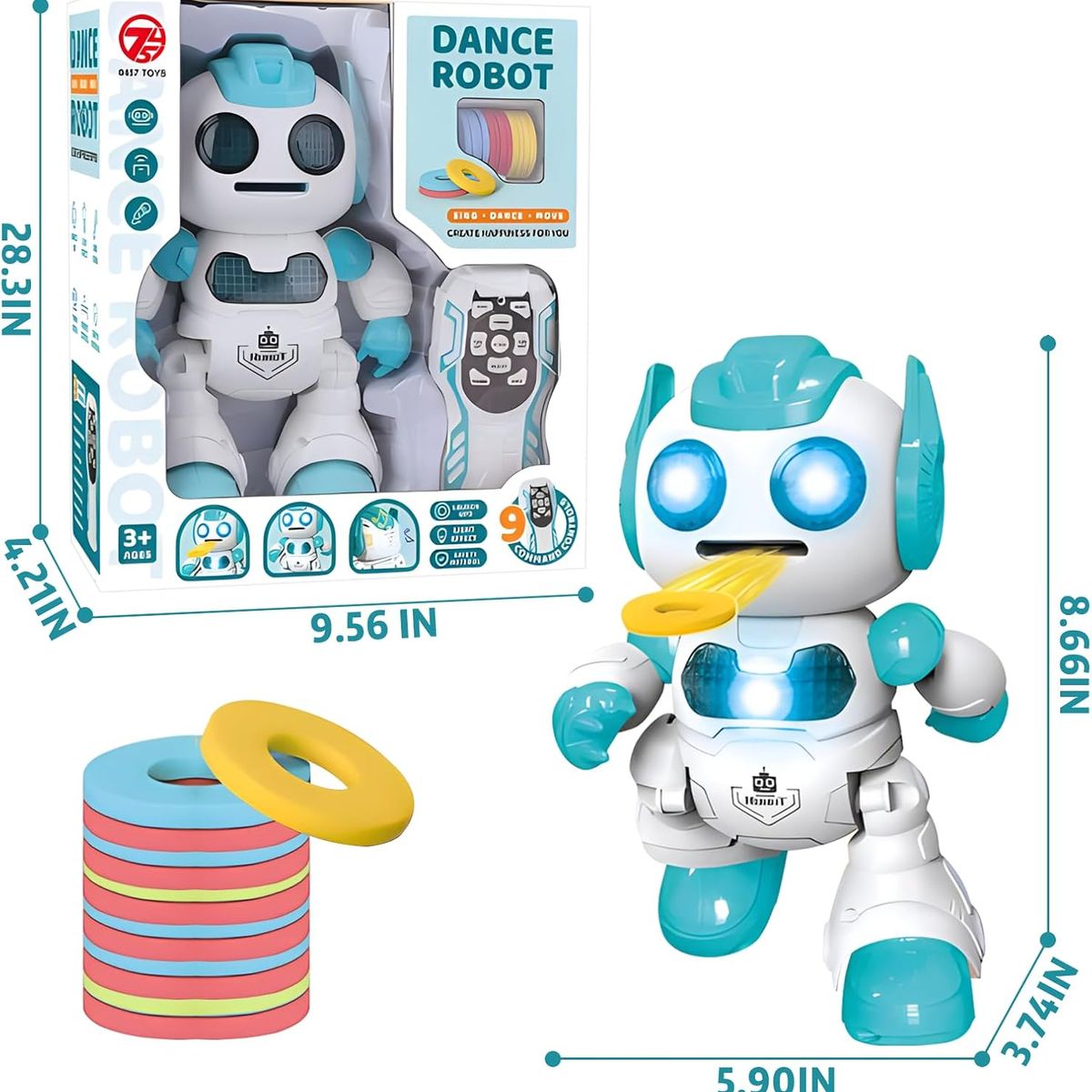 GENERICO - Robot Multifuncional Interactivo Con Luces LED