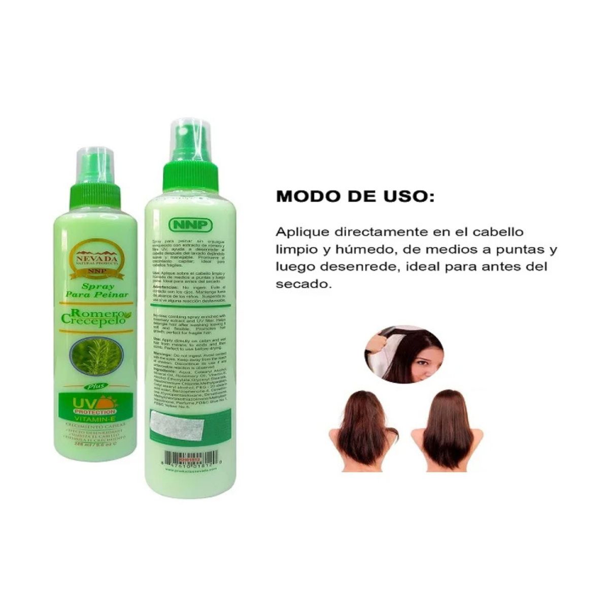 ROHS - Spray Hidratante de Romero Nevada - Cabello Suave y Radiante