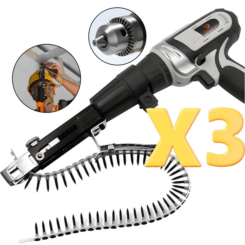 ROSH - Pack 3 Adaptadores para Tornillos – Precisión y Rapidez en Cada Uso