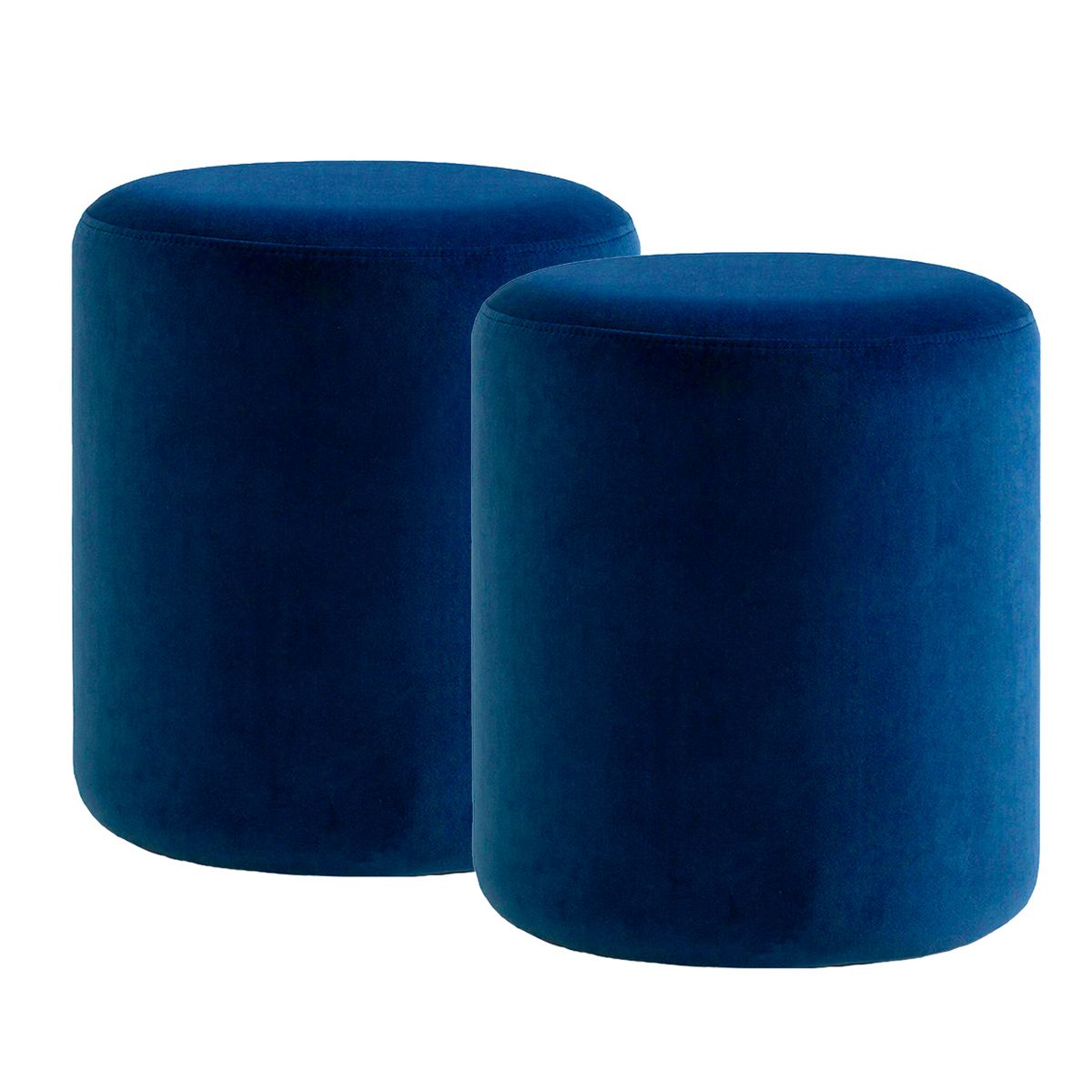 GENERICO - JUEGO DE PUFF TOM AZUL REDONDO