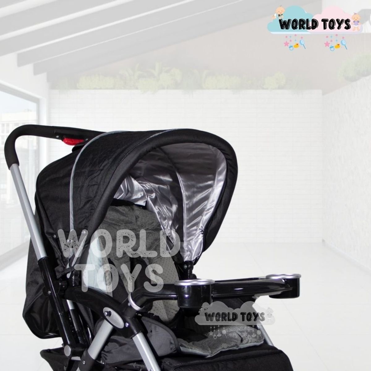 BAMBINO - Coche Cuna de Lujo «GALAXY» Edición Limitada Black
