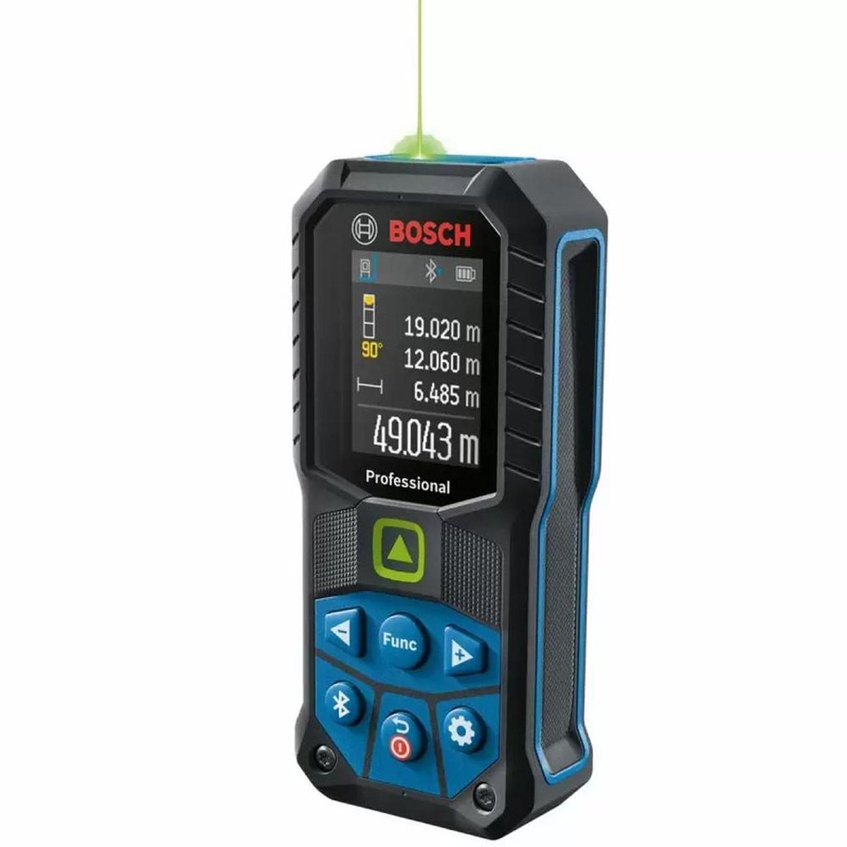 BOSCH - Medidor de Distancia Laser 50 mts Laser Verde GLM 50-27 CG con Bluetooth