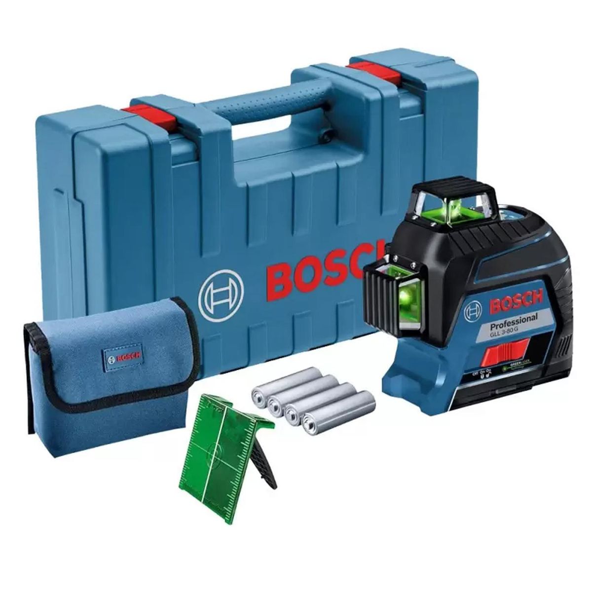BOSCH - Nivel laser 360º 30 Metros a Bateria Luz Verde Bosch GLL 3-80G