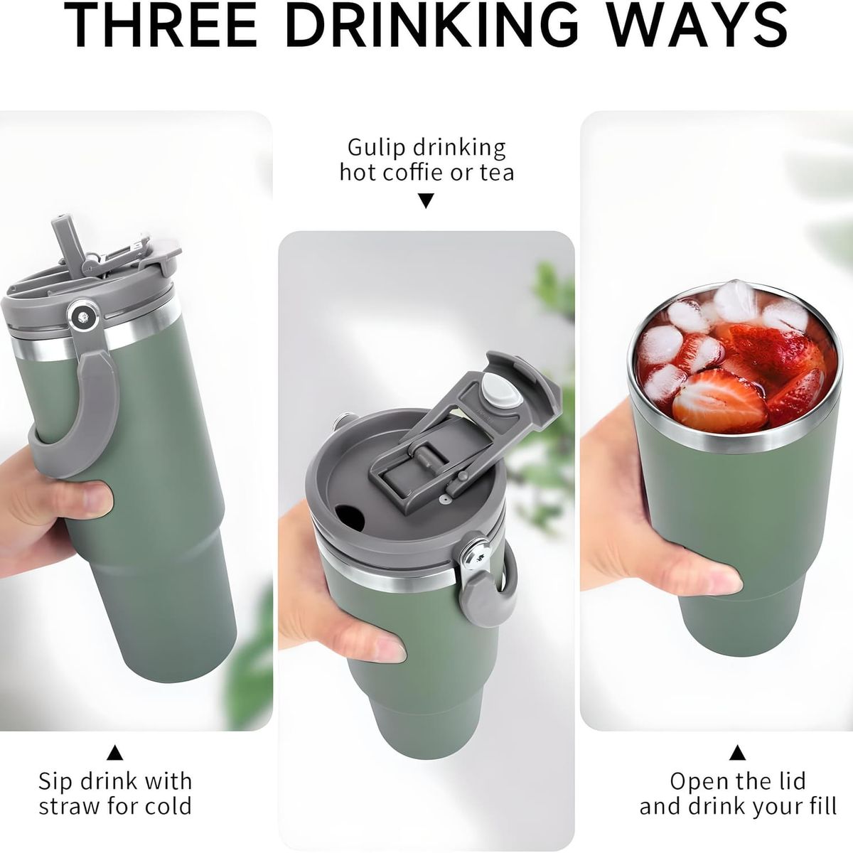 GENERICO - TERMO VASO TOMATODO ACERO INOXIDABLE HERMÉTICO PREMIUM 890ML