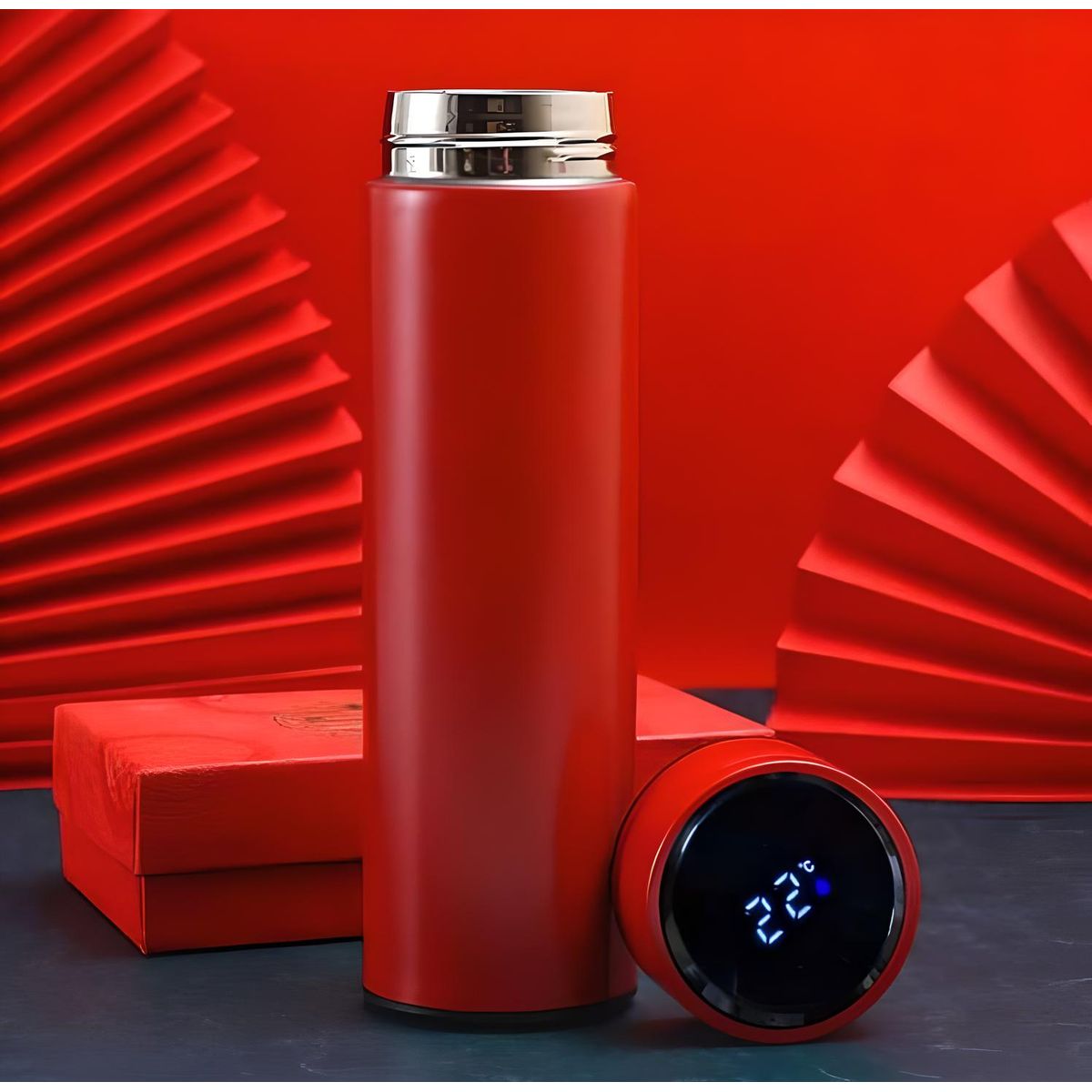 GENERICO - TERMO DIGITAL TOMATODO SMART BOTELLA ACERO INOXIDABLE CON FILTRO