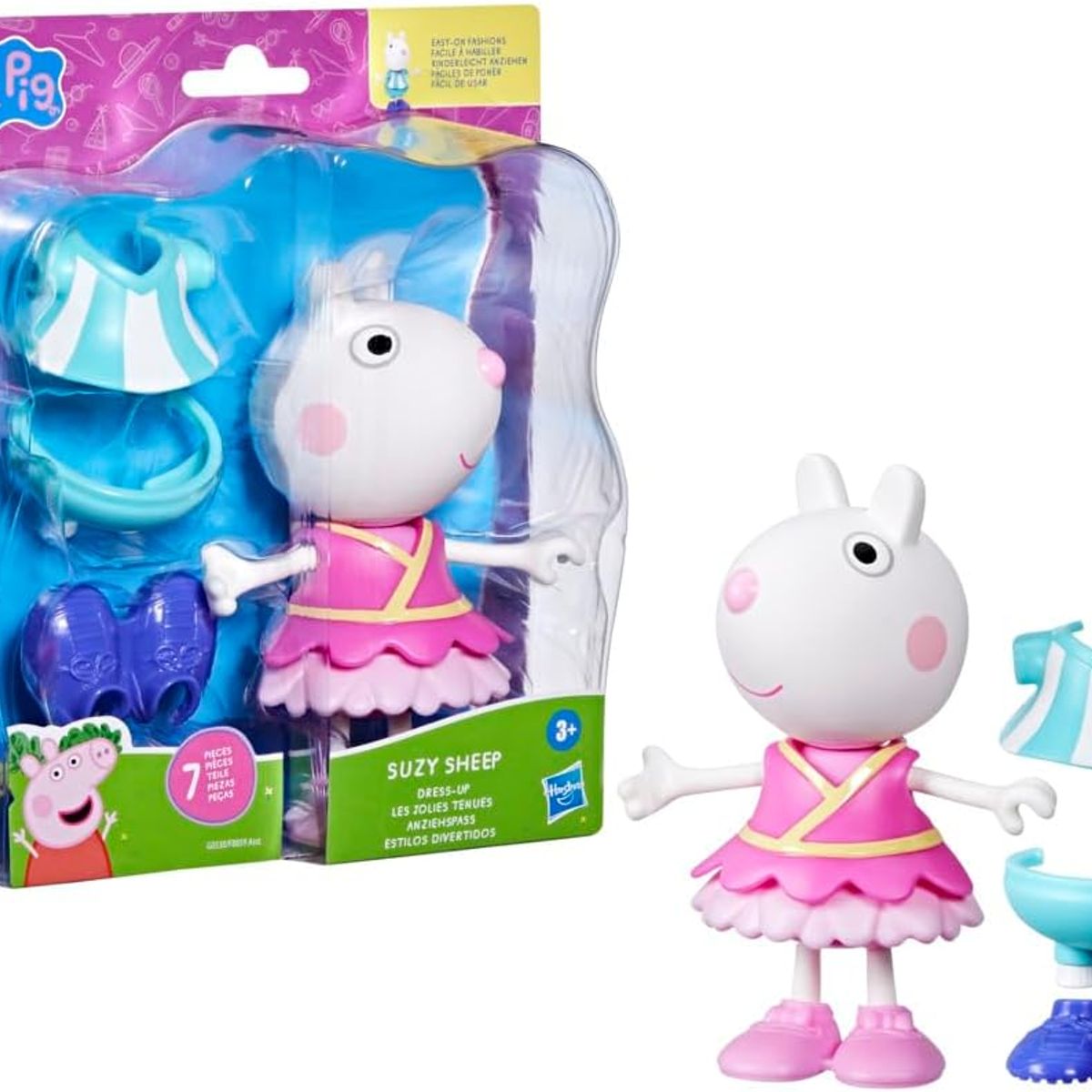 PEPPA PIG - Peppa Pig - Suzy Oveja de 15cm con accesorios