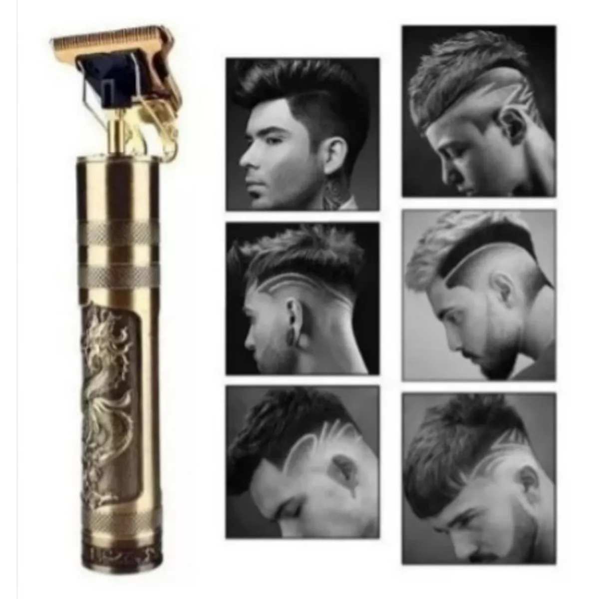 GENERICO - Máquina cortadora patillera trimmer con carga directa dorado