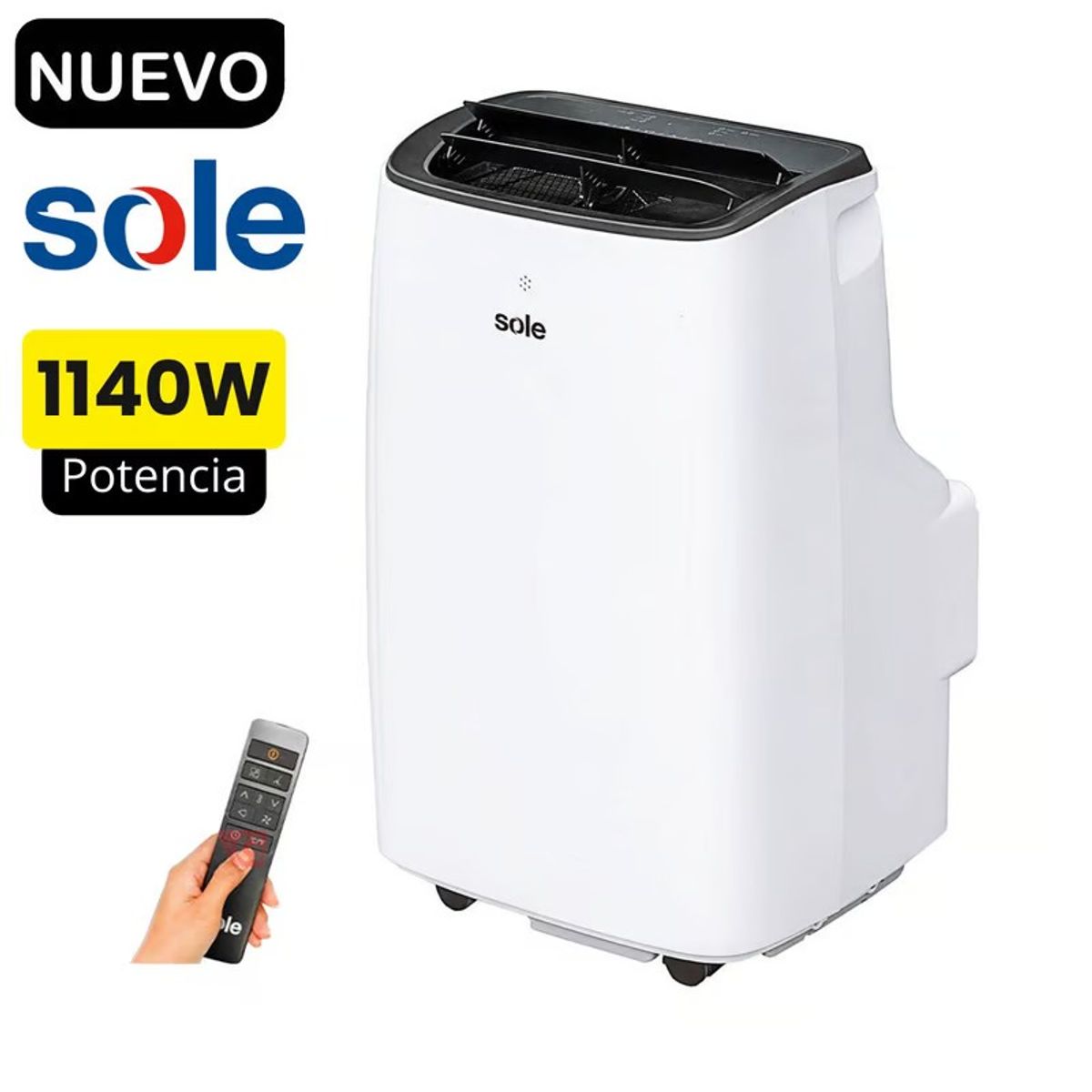 SOLE - Aire Acondicionado Portátil SOLE SOLAIR011 Blanco