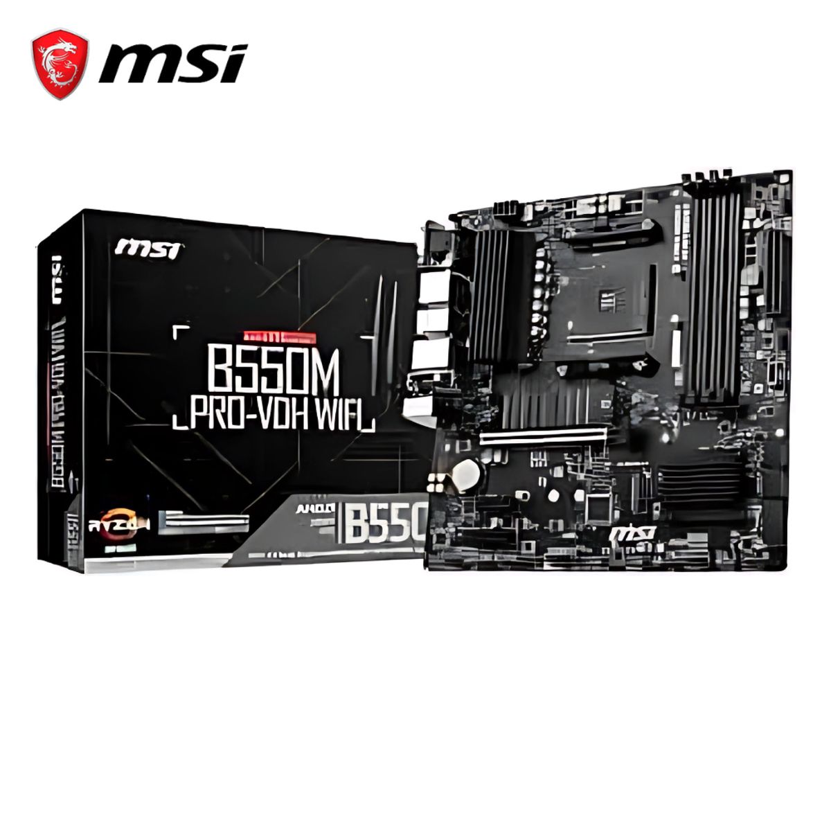 MSI - Motherboard MSI B550M PRO-VDH WIFI AMD B550 AM4 Socket
