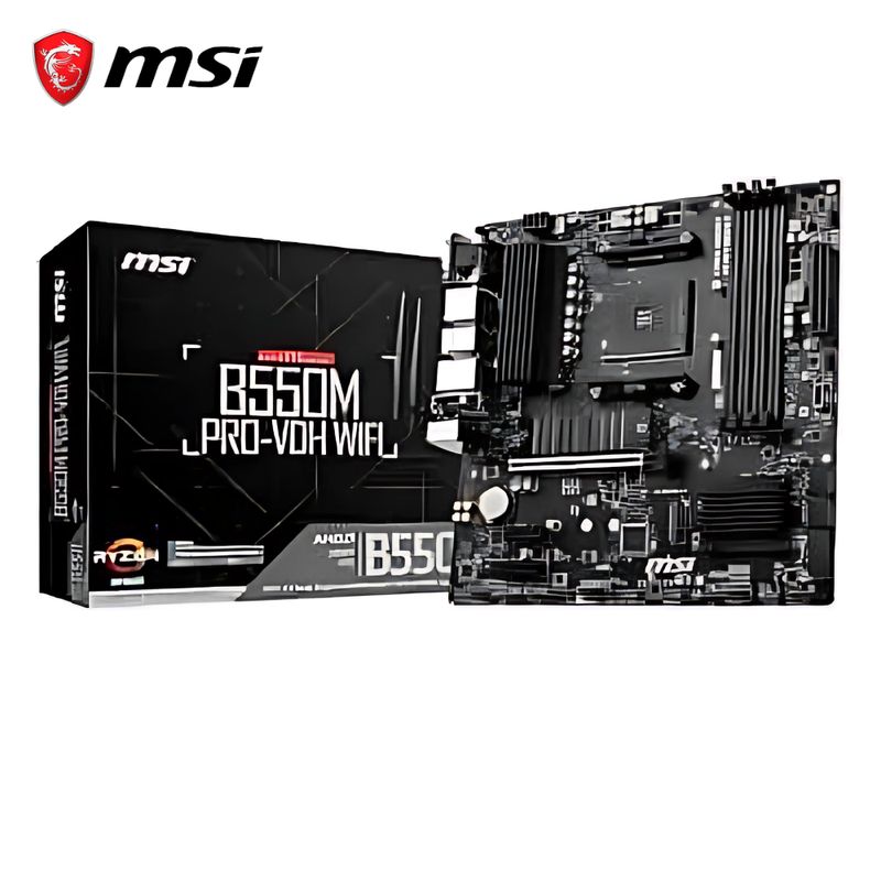 MSI - Motherboard MSI B550M PRO-VDH WIFI AMD B550 AM4 Socket