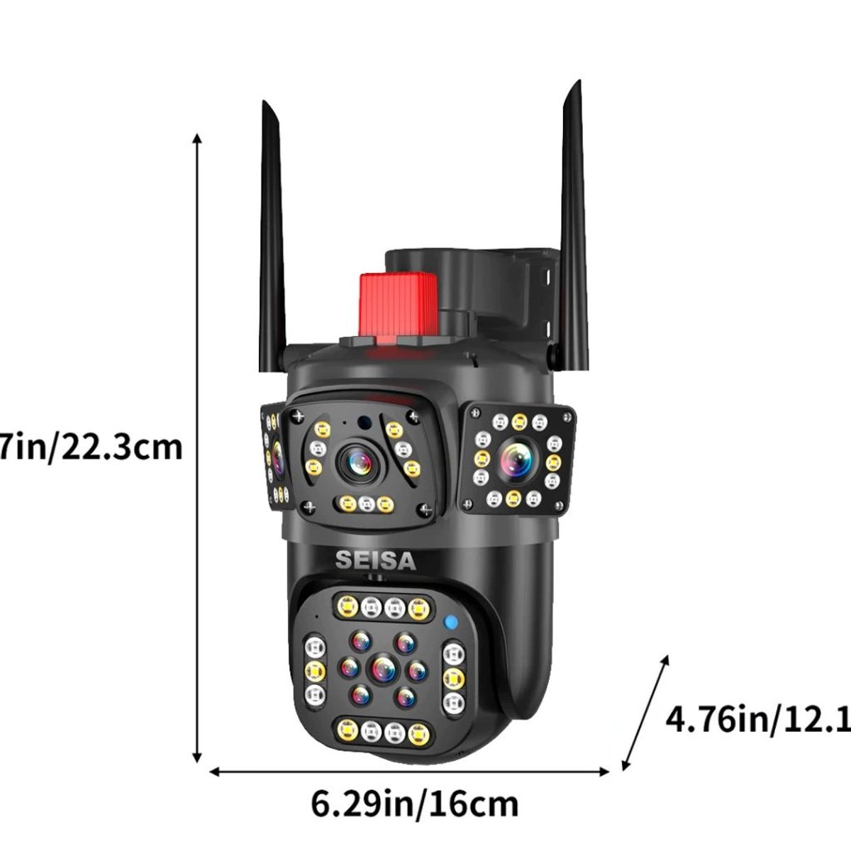 GENERICO - CAMARA IP DOMO 6K + 3 CAMARAS FIJAS 360g FULL HD P2P 1920x1080P