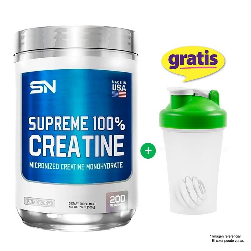 SUPREME NUTRITION - CREATINA 500 GR SUPREME NUTRITION Sabor NATURAL