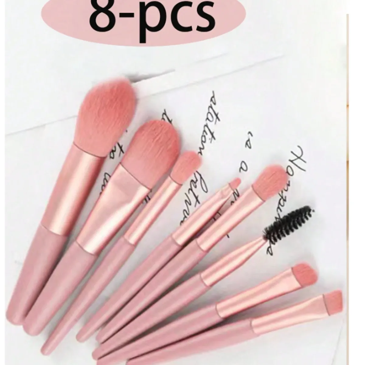 GENERICO - SET DE 8 BROCHAS SUAVES Y ESPONJOSAS