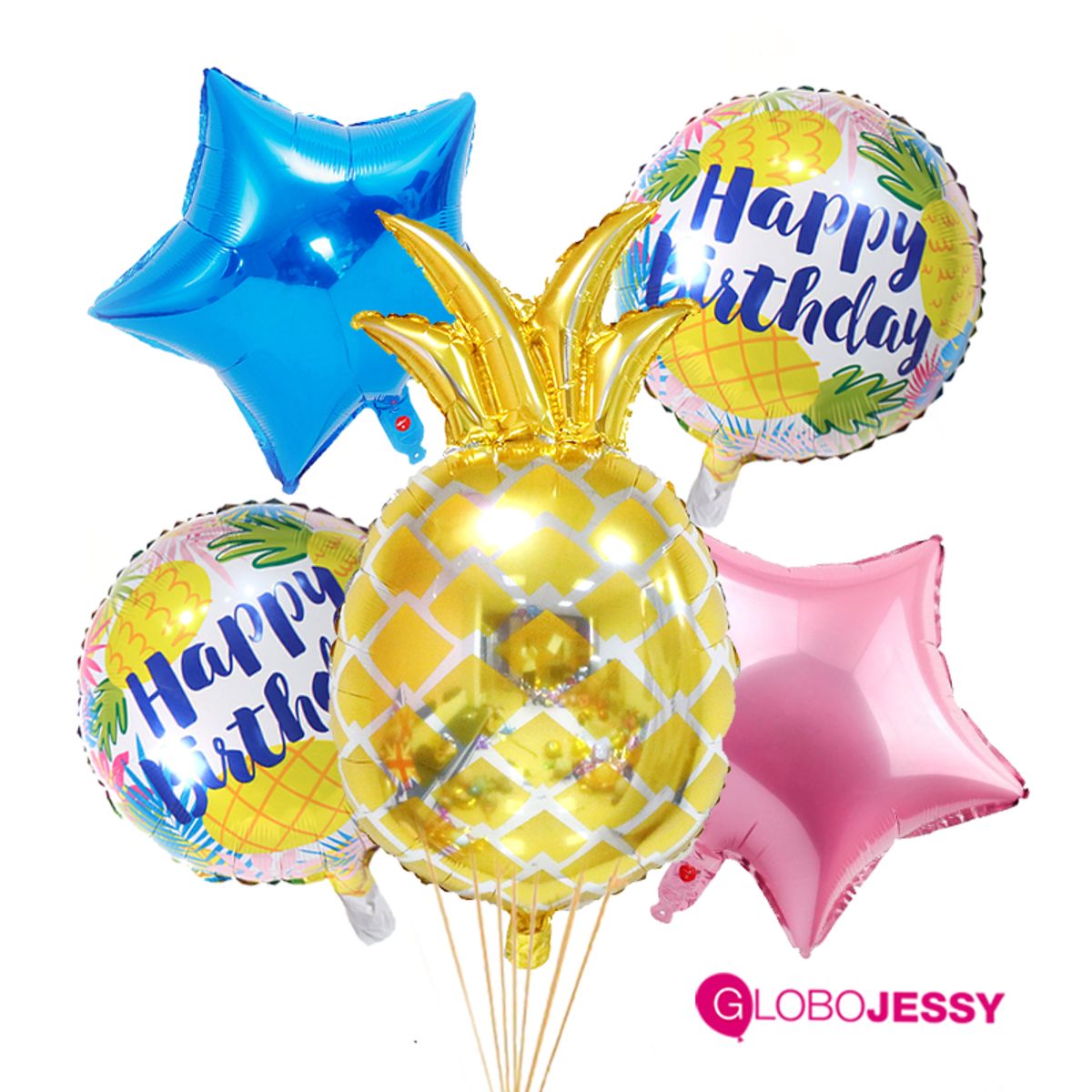 GENERICO - Kit de Globos Fruta Piña