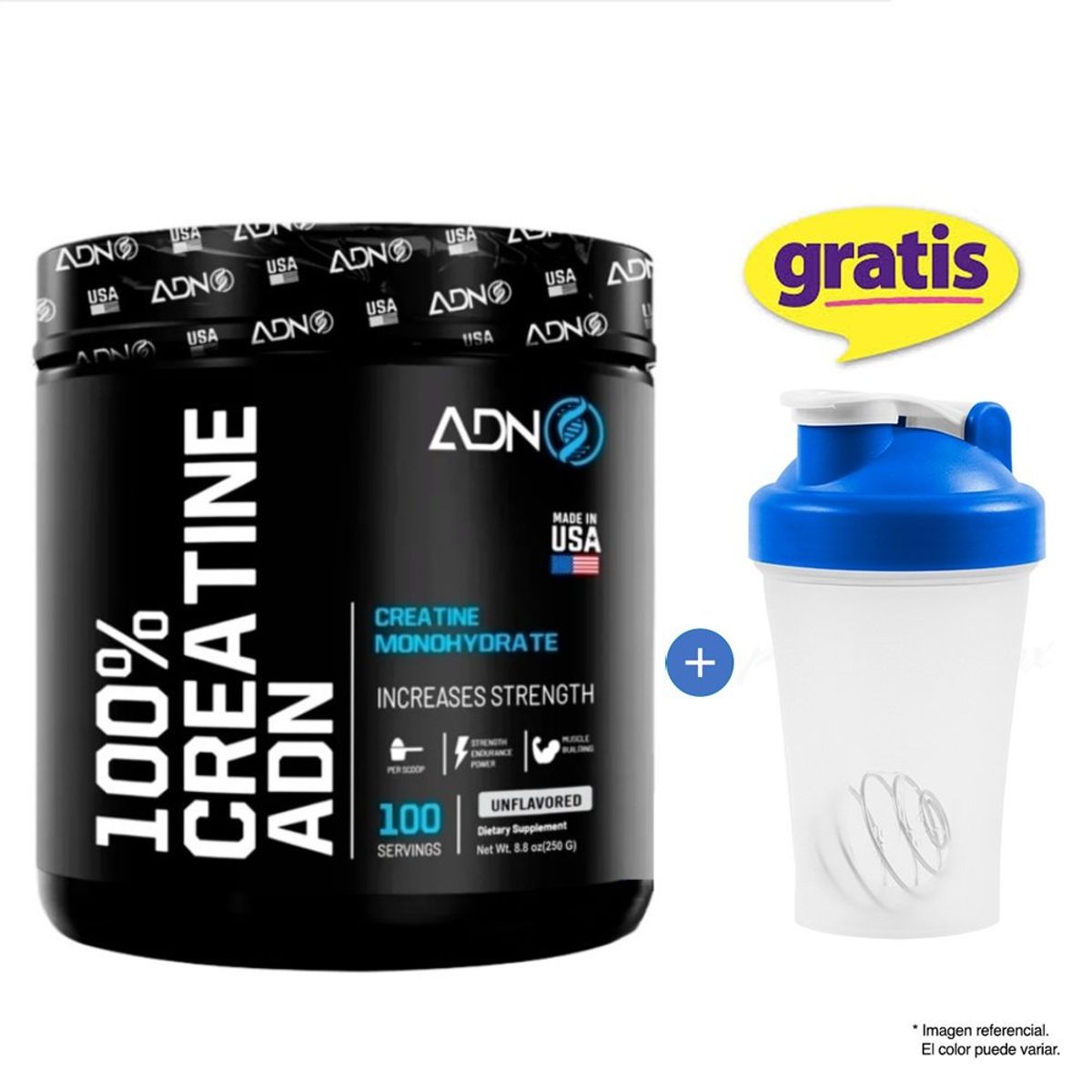 ADN - Creatina ADN Nutrition 250gr Americana