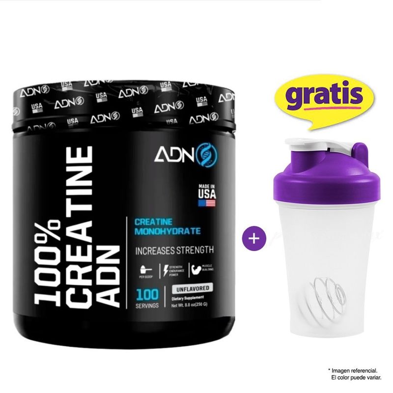 ADN - CREATINE Creatina Monohidratada ADN NUTRITION 250 gramos