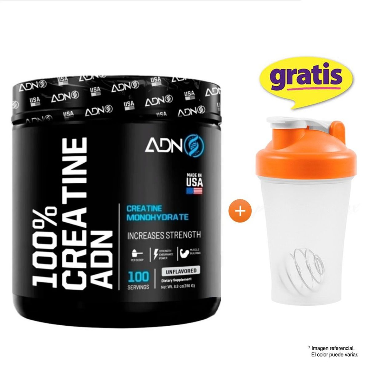 ADN - CREATINA MONOHIDRATADA 250 GR ADN NUTRITION