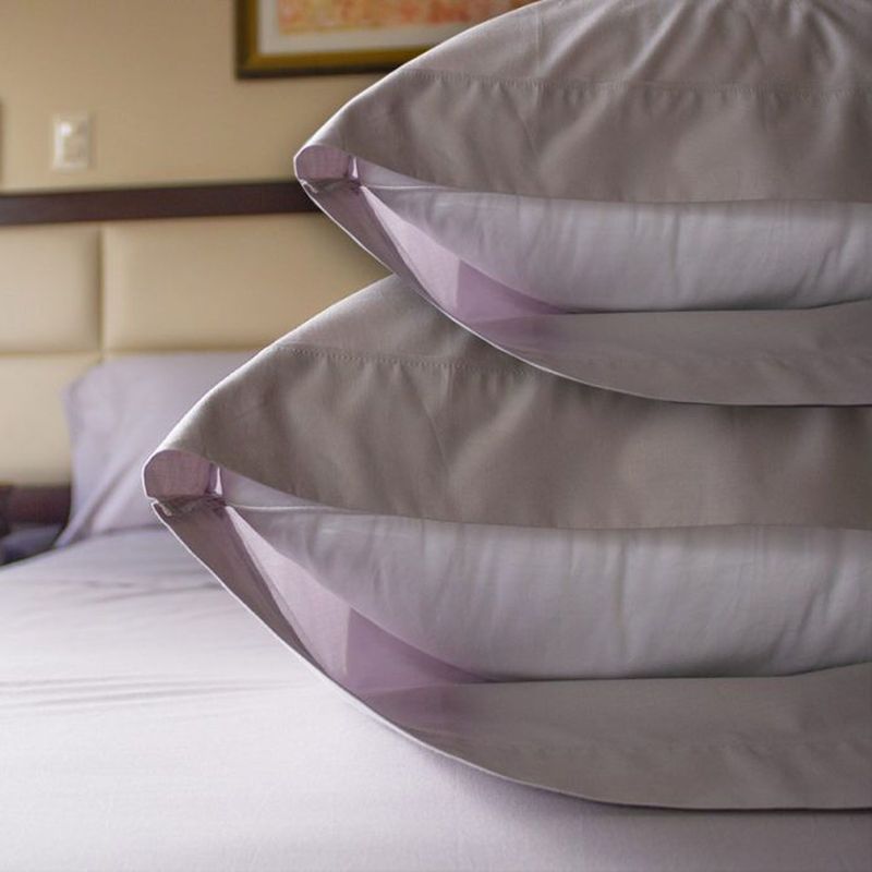 BASEMENT HOME - Set X2 Fundas De Almohada 100% Algodón Pima