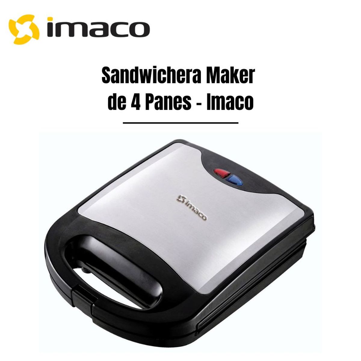 IMACO - Sándwich Maker 4 Panes Imaco IST1004S