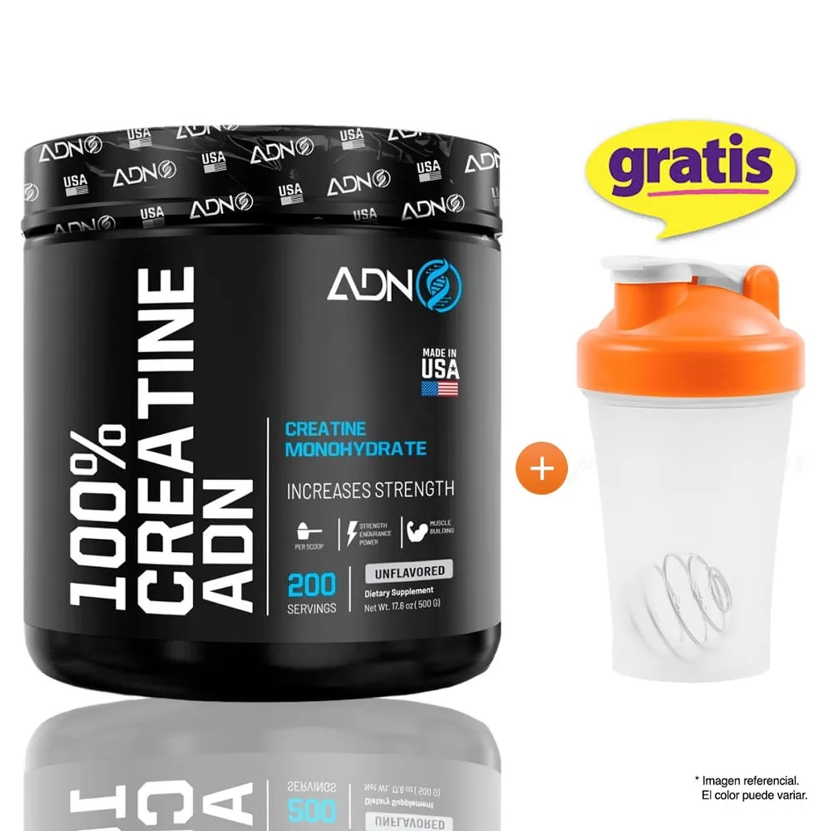 ADN - CREATINA MONOHIDRATADA 500G ADN NUTRITION