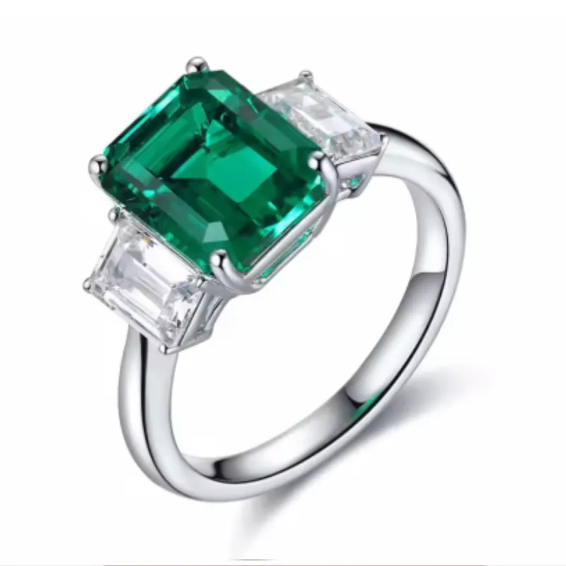 GENERICO - Anillo Esmeralda Elegancia Real