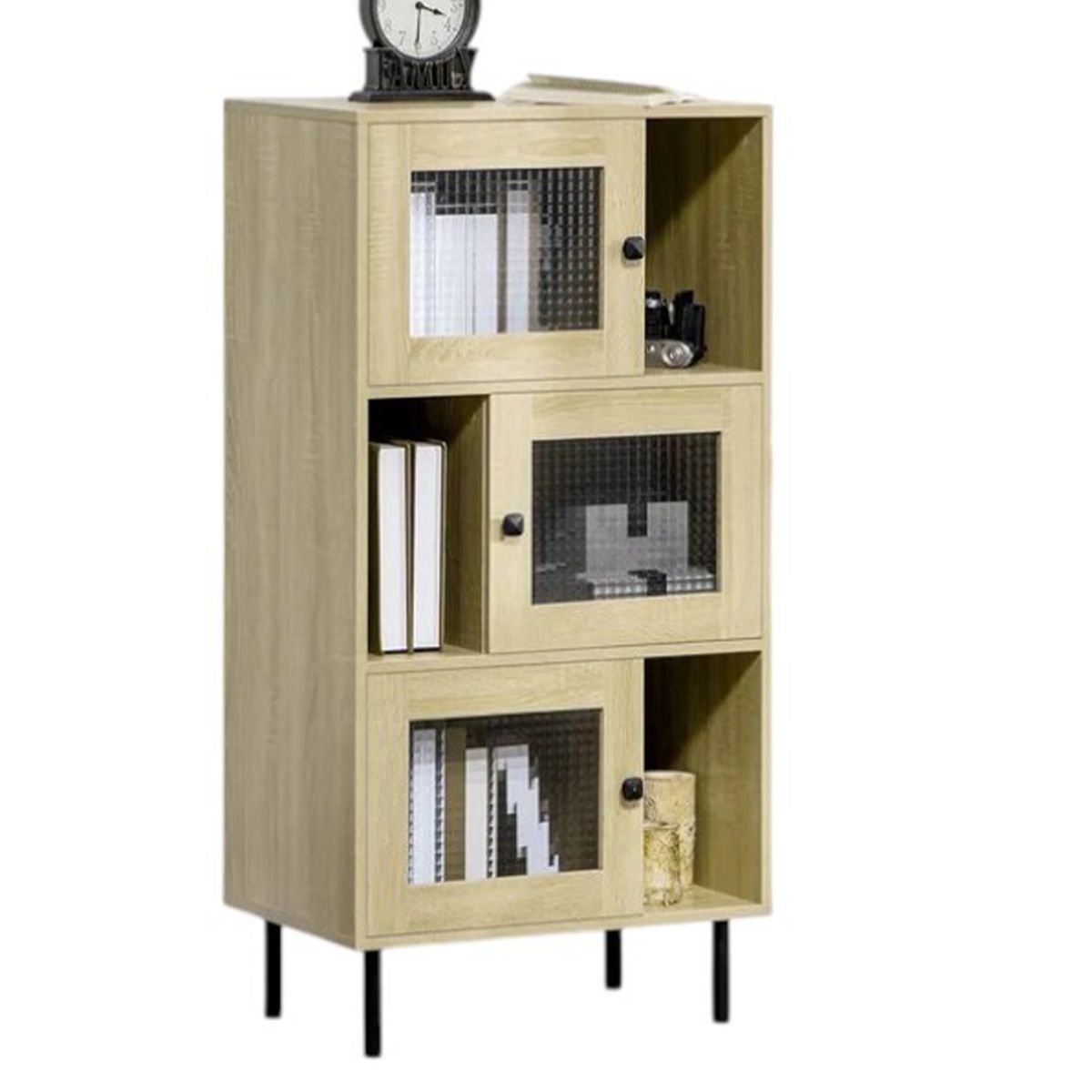 DIBA MUEBLES - Librero 3 Puertas Ronny - Diba Muebles