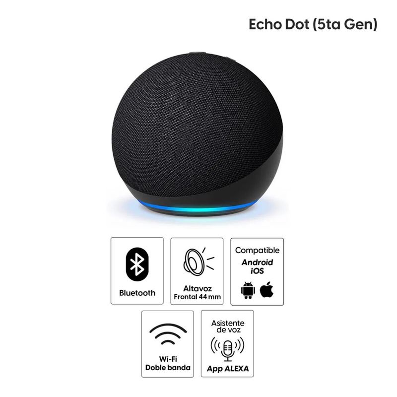 AMAZON - Amazon Alexa Echo Dot 5ta Gen Negro