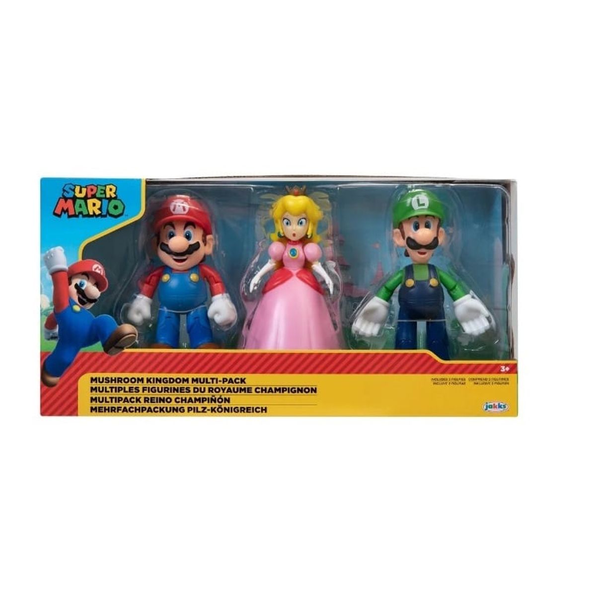 JAKKS PACIFIC - SUPER MARIO 4" 3 PACK MUSHROOM KINGDOM DIORAMA SET