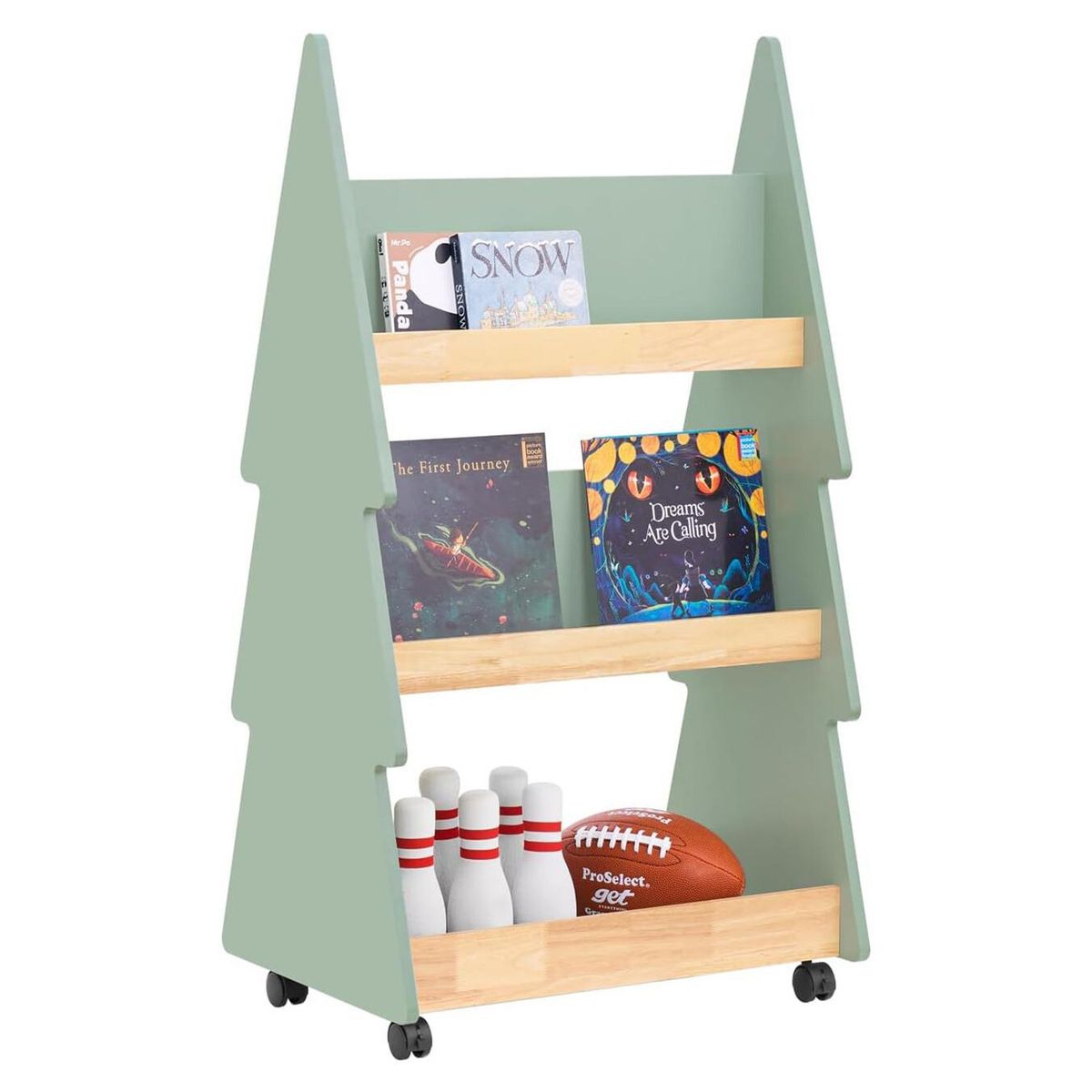 DIBA MUEBLES - Librero Infantil Con Ruedas Arbolito - Diba Muebles