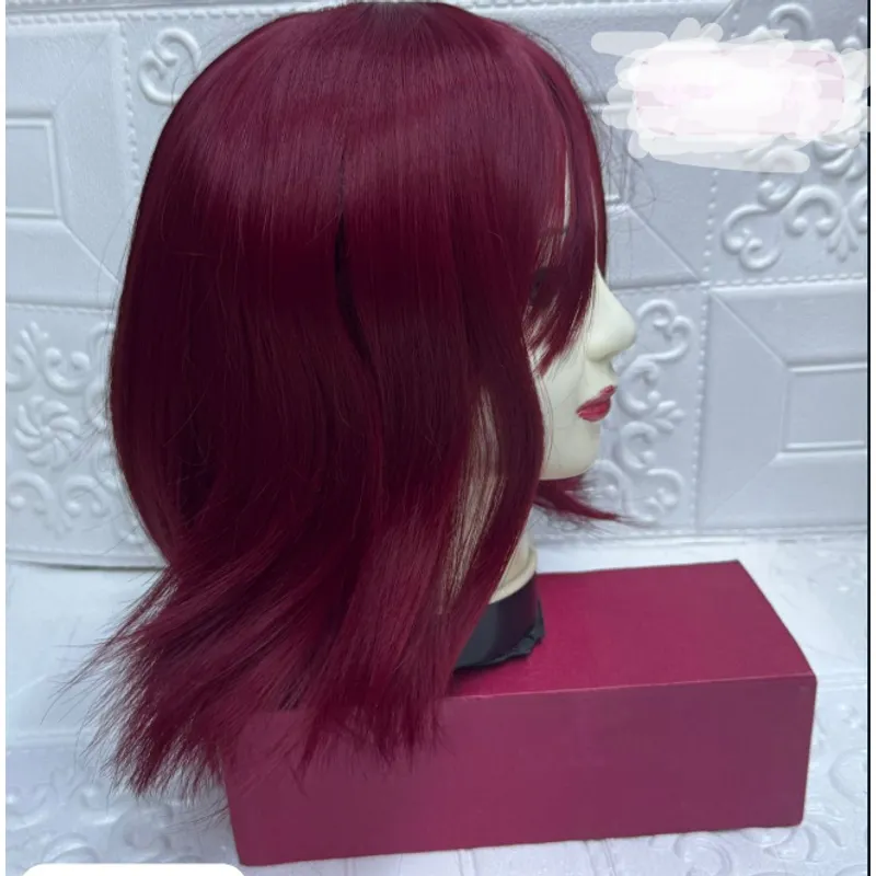 GENERICO - peluca corta  con ondas  semi natural